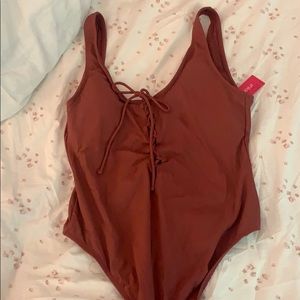 One piece bathing suit